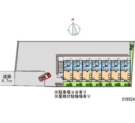 ★手数料０円★秦野市鶴巻　月極駐車場（LP）